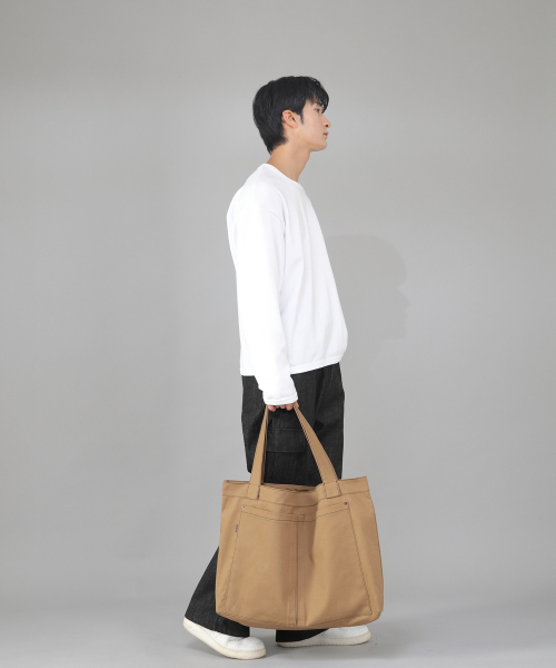 SAINTCREW(セントクルー)の「メガビッグサイズカーゴエコバッグ MCE-142 キャメル BKS(エコバッグ/サブバッグ・メンズ・その他・フリー)」の5枚目の写真