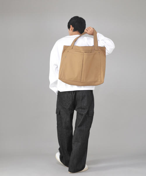 SAINTCREW(セントクルー)の「メガビッグサイズカーゴエコバッグ MCE-142 キャメル BKS(エコバッグ/サブバッグ・メンズ・その他・フリー)」の7枚目の写真