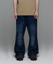HEDER HELEN（ヘダーヘレン）の「Cat mustache dart bootcut denim PT indigo（デニムパンツ）」