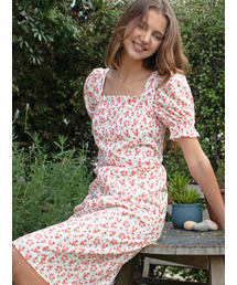 LANGNLU（ラングアンドルー）の「LIORA Corset Dress (Liora)_RED（ワンピース）」