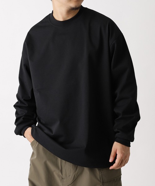 DAIWA PIER39（ダイワピア39）の「DAIWA PIER39 TECH DRAWSTRING TEE L/S BE-31025W（Tシャツ/カットソー・メンズ・ブラック/ホワイト・SMALL/MEDIUM）」の2枚目の写真