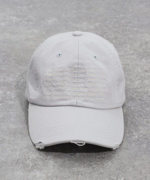 BAYFLOW（ベイフロー）の「ダメージツイルロゴCAP（キャップ・メンズ・ライトブルー/チャコール/オレンジ/ブラウン/ピンク・FREE）」の22枚目の写真