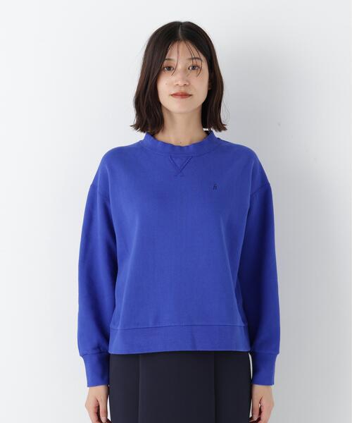 human woman(ヒューマンウーマン)の「◆ロゴ刺繍カラースウェット(スウェット・レディース・ネイビー/ブルー/ライトグリーン/ホワイト系その他・MEDIUM)」の16枚目の写真