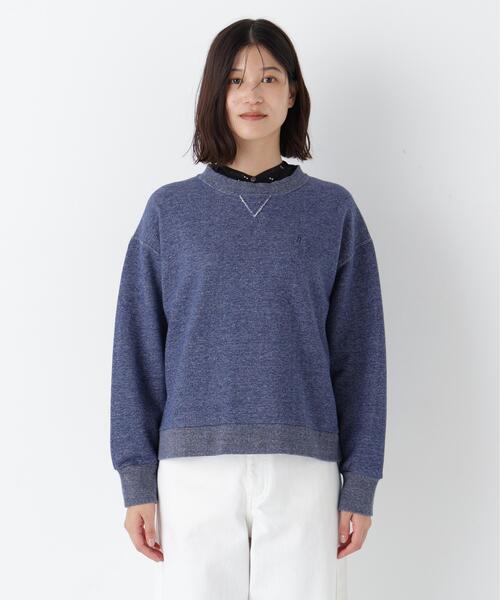 human woman(ヒューマンウーマン)の「◆ロゴ刺繍カラースウェット(スウェット・レディース・ネイビー/ブルー/ライトグリーン/ホワイト系その他・MEDIUM)」の22枚目の写真