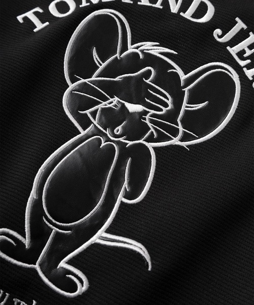 Tom＆Jerry（トムアンドジェリー）の「【71】【TOM＆JERRY/トムとジェリー】リップルダンボール アップリケ サガラ刺繍 スウェット/メンズ/レディース/ユニセックス（スウェット・レディース・ブラック/オフホワイト/ブラック系その他/アッシュグレー/ライトグレー/ブラウン・M/L/XL）」の14枚目の写真