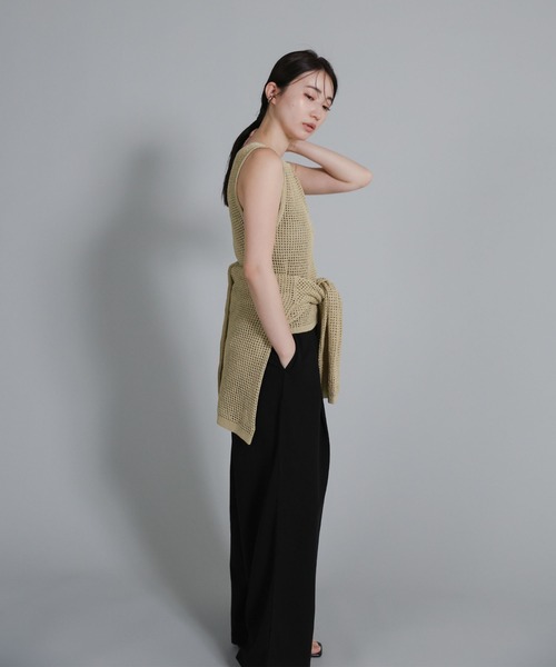 select MOCA Et(セレクトモカエト)の「【Et】Mesh Polo Knit Cardigan(カーディガン/ボレロ・レディース・ブラウン/ベージュ/ブラック・FREE)」の22枚目の写真