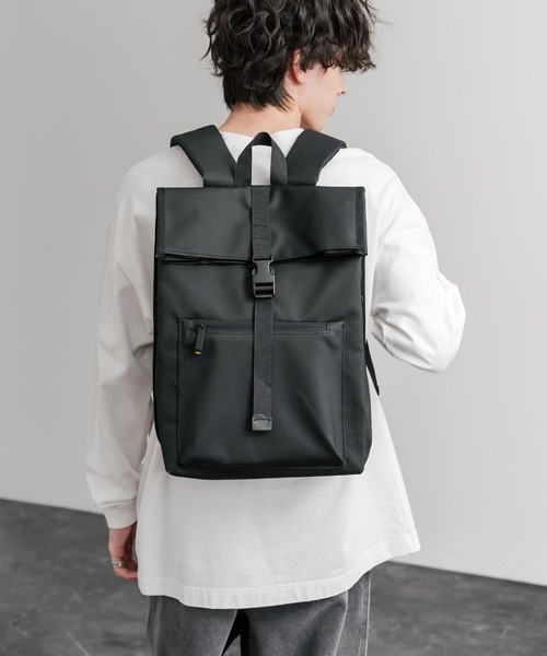 Rocky Monroe(ロッキーモンロー)の「ロールトップアーバンフラップデイパック/バックパック/リュック(バックパック/リュック・メンズ・ライトグレー/ブラック/グレー・FREE)」の12枚目の写真