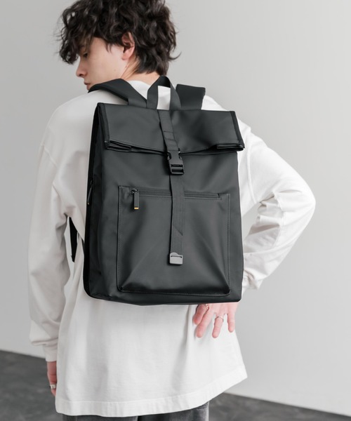 Rocky Monroe(ロッキーモンロー)の「ロールトップアーバンフラップデイパック/バックパック/リュック(バックパック/リュック・メンズ・ライトグレー/ブラック/グレー・FREE)」の13枚目の写真