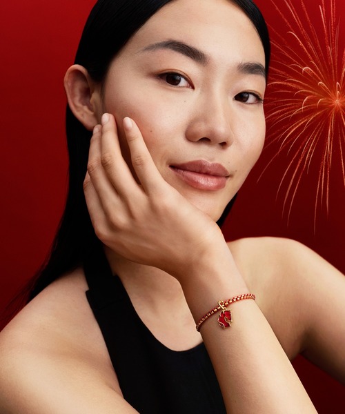 PANDORA（パンドラ）の「レッド コード スネークチェーン ブレスレット（ブレスレット・レディース・イエローゴールド・18cm/17cm/16cm）」の5枚目の写真