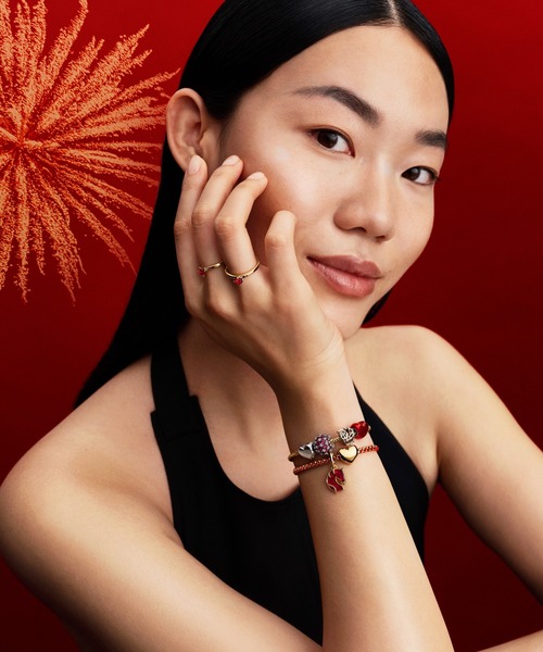 PANDORA（パンドラ）の「レッド コード スネークチェーン ブレスレット（ブレスレット・レディース・イエローゴールド・18cm/17cm/16cm）」の6枚目の写真