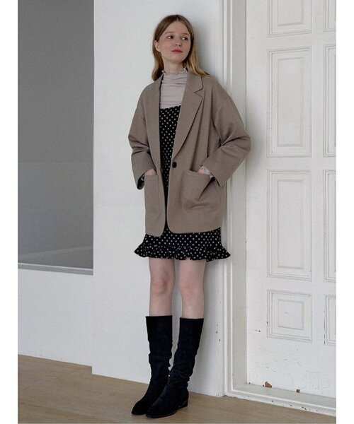 AVANT-G(アバン)の「Frill Mini Dot Sleeveless Dress - NAVY(ワンピース・レディース・その他・FREE)」の7枚目の写真