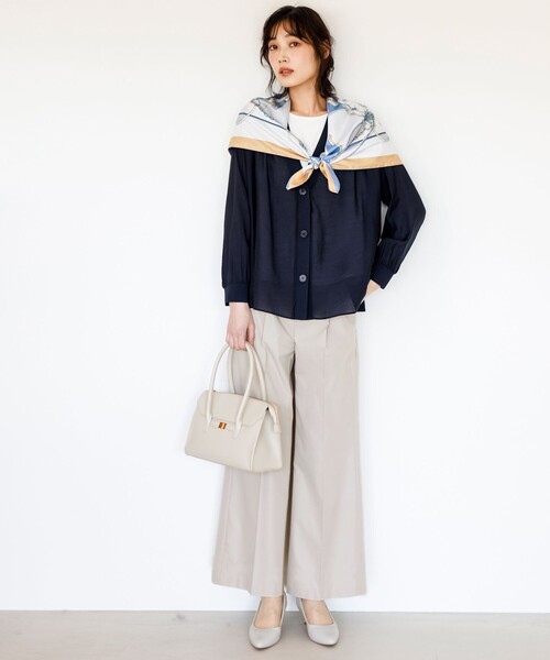 ANY SIS（エニィスィス）の「ダブルハンドルトート バッグ（トートバッグ・レディース・ベージュ系/ブラック系・F）」の7枚目の写真