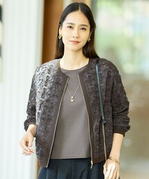 自由区（ジユウク）の「テープエンブロイダリー ブルゾン（ブルゾン）」