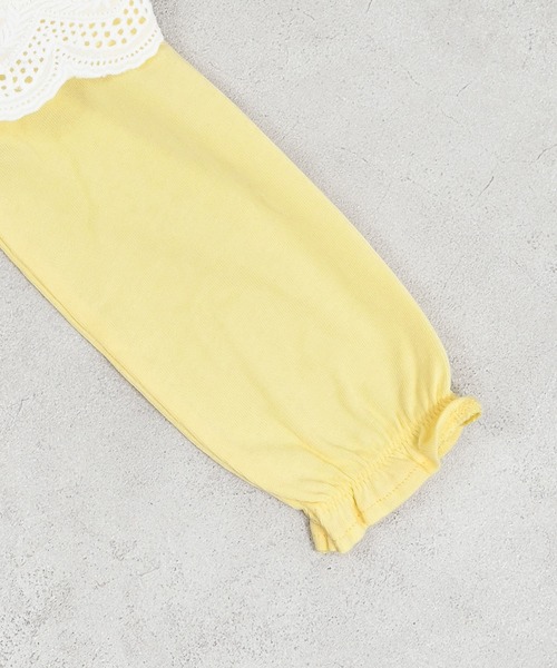 LaStella（ラステラ）の「スカラップカラーバルーンボディシャツ（ロンパース・キッズ・オフホワイト/イエロー・70/80）」の12枚目の写真