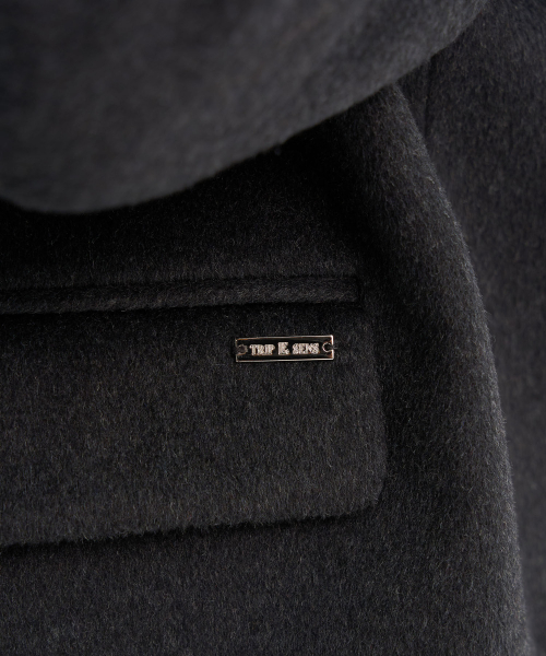 TRIP LE SENS（トリップ ル センス）の「[F/W]カスタムウールカラー隠しスナップブレザー_チャコール（テーラードジャケット・メンズ・チャコール・M/L）」の13枚目の写真