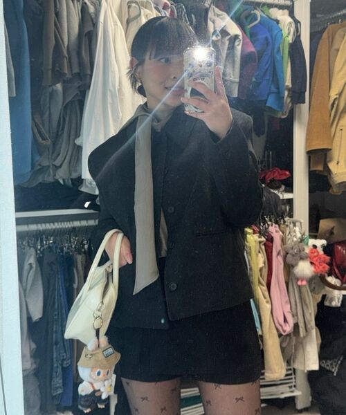TRIP LE SENS（トリップ ル センス）の「[F/W]カスタムウールカラー隠しスナップブレザー_チャコール（テーラードジャケット・メンズ・チャコール・M/L）」の4枚目の写真