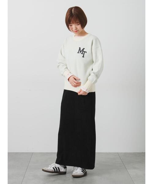 Lugnoncure（ルノンキュール）の「ロゴアソートジャカードニット（ニット/セーター・レディース・イエロー/ネイビー/グレー/オフホワイト・F）」の9枚目の写真