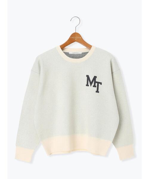 Lugnoncure（ルノンキュール）の「ロゴアソートジャカードニット（ニット/セーター・レディース・イエロー/ネイビー/グレー/オフホワイト・F）」の17枚目の写真