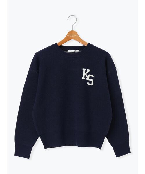 Lugnoncure（ルノンキュール）の「ロゴアソートジャカードニット（ニット/セーター・レディース・イエロー/ネイビー/グレー/オフホワイト・F）」の19枚目の写真