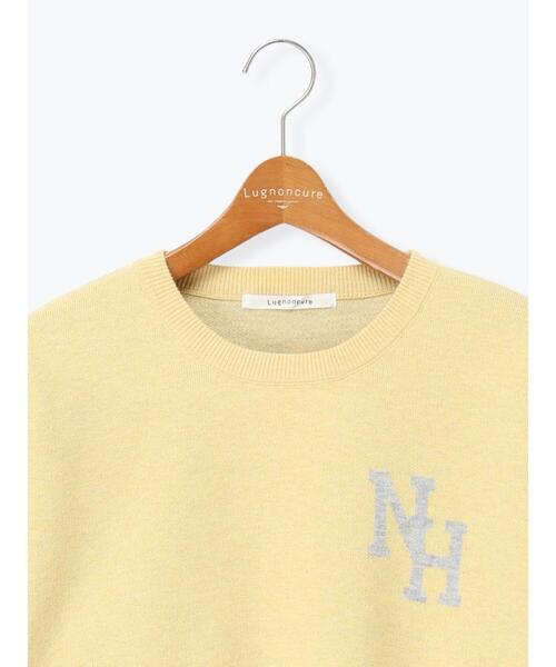 Lugnoncure（ルノンキュール）の「ロゴアソートジャカードニット（ニット/セーター・レディース・イエロー/ネイビー/グレー/オフホワイト・F）」の22枚目の写真