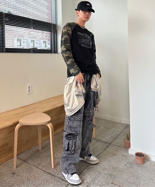 VENHIT(ベンヒット)の「アウトサイドクラブ カモ レグラン ロングスリーブ(Tシャツ/カットソー・レディース・ブラック/アイボリー・MEDIUM/LARGE/X-LARGE)」の11枚目の写真