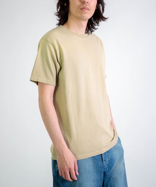 DOMINGO SELECT（ドミンゴセレクト）の「[moojimooji]  オーバーダイ クラシックサイズTシャツ（Tシャツ/カットソー・メンズ・ネイビー/ベージュ/ブラック/アイボリー・L/M）」の9枚目の写真