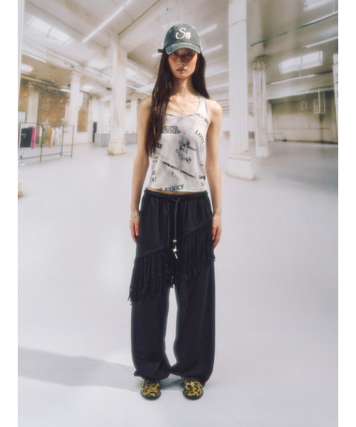 SOMSOC(ソムソック)の「PHAZE PRINGE PANTS_BLACK(その他パンツ・レディース・その他・FREE)」の1枚目の写真