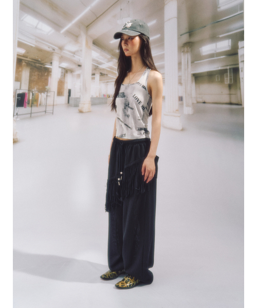 SOMSOC(ソムソック)の「PHAZE PRINGE PANTS_BLACK(その他パンツ・レディース・その他・FREE)」の2枚目の写真