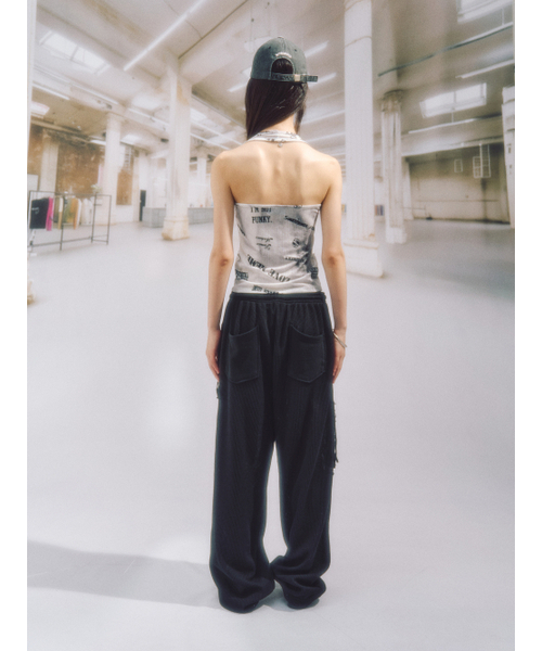 SOMSOC(ソムソック)の「PHAZE PRINGE PANTS_BLACK(その他パンツ・レディース・その他・FREE)」の3枚目の写真