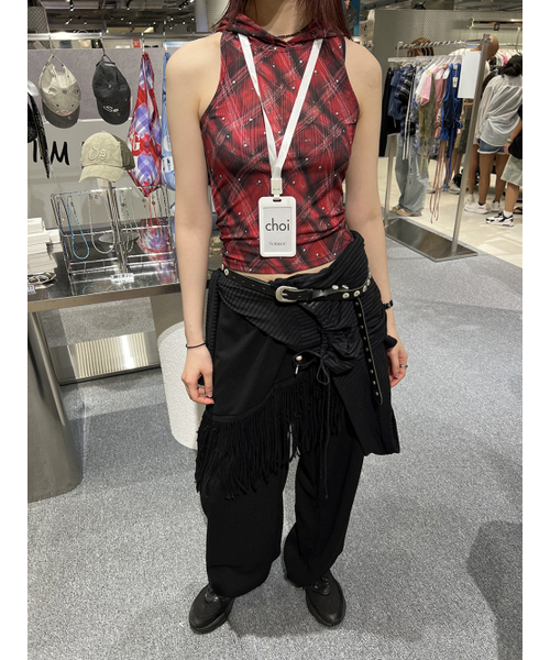 SOMSOC(ソムソック)の「PHAZE PRINGE PANTS_BLACK(その他パンツ・レディース・その他・FREE)」の6枚目の写真