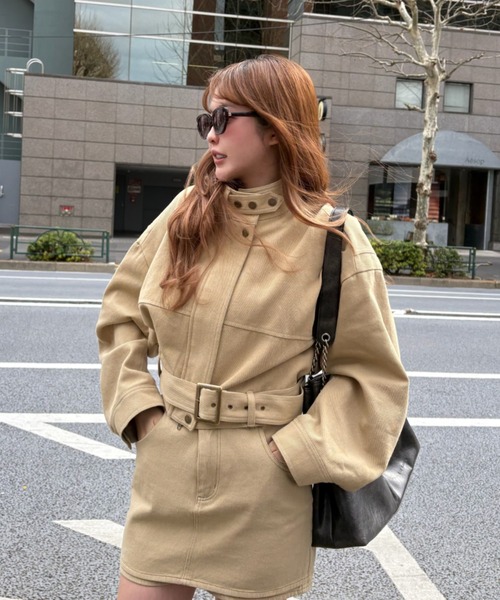 RAY CASSIN（レイカズン）の「スイングトップ（その他アウター・レディース・ダークブラウン/ベージュ/ベージュ系その他2・FREE）」の2枚目の写真