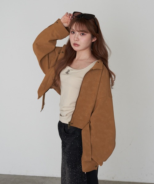 RAY CASSIN（レイカズン）の「スイングトップ（その他アウター・レディース・ダークブラウン/ベージュ/ベージュ系その他2・FREE）」の11枚目の写真