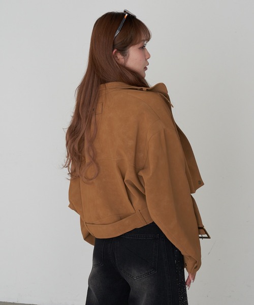 RAY CASSIN（レイカズン）の「スイングトップ（その他アウター・レディース・ダークブラウン/ベージュ/ベージュ系その他2・FREE）」の10枚目の写真