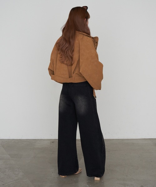 RAY CASSIN（レイカズン）の「スイングトップ（その他アウター・レディース・ダークブラウン/ベージュ/ベージュ系その他2・FREE）」の6枚目の写真