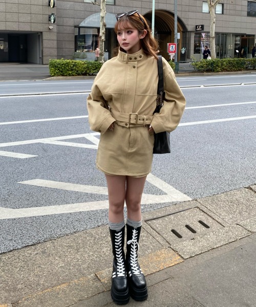 RAY CASSIN（レイカズン）の「スイングトップ（その他アウター・レディース・ダークブラウン/ベージュ/ベージュ系その他2・FREE）」の14枚目の写真