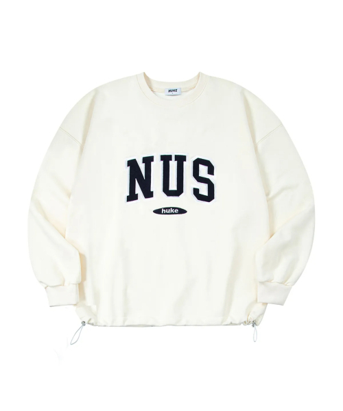 HUKE(ヒューク)の「Nus ロゴ マンツーマン (アイボリー)(スウェット・メンズ・その他・MEDIUM/LARGE)」の1枚目の写真