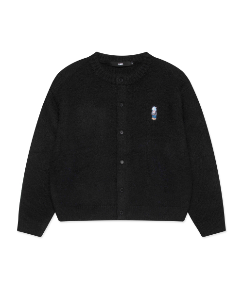 LMCの「EMB BEAR ROUND NECK CARDIGAN black(カーディガン/ボレロ・レディース・その他・S/M/L)」の1枚目の写真