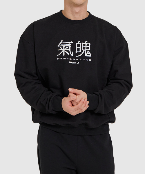 NINEZ(ナインゼット)の「気迫が溢れるスウェットシャツ(ブラック)(スウェット・メンズ・ブラック・L/XL)」の3枚目の写真