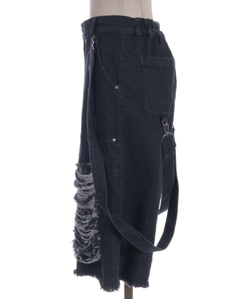 NIBBLE POISON(ニブルポイズン)の「チェックダメージハーフPT(その他パンツ・レディース・ブラック・MEDIUM)」の12枚目の写真