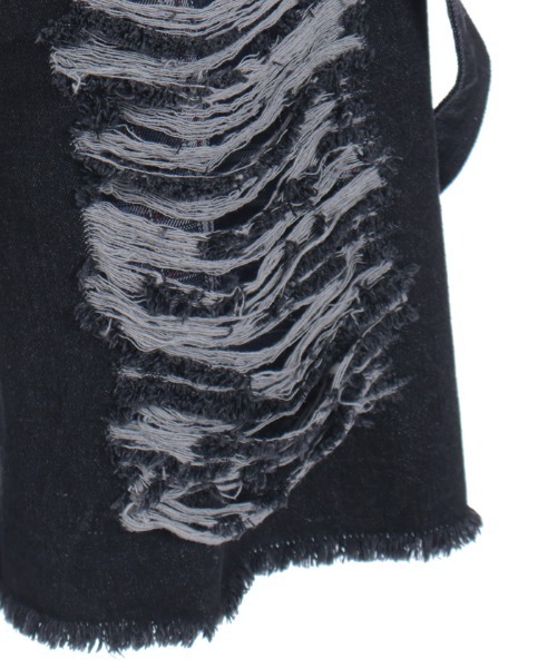 NIBBLE POISON(ニブルポイズン)の「チェックダメージハーフPT(その他パンツ・レディース・ブラック・MEDIUM)」の15枚目の写真