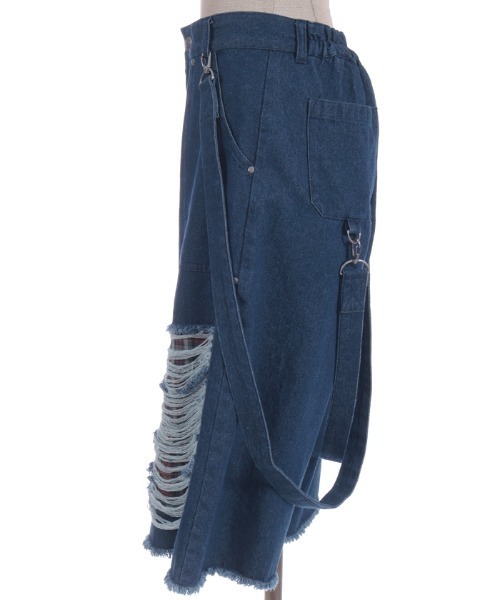 NIBBLE POISON(ニブルポイズン)の「チェックダメージハーフPT(その他パンツ・レディース・ブラック・MEDIUM)」の21枚目の写真