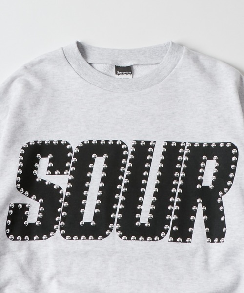 Sourcream（サワークリーム）の「【Sourcream】 SOURスタッズクルースウェット（スウェット・メンズ・ホワイト/ブルー/ネイビー・SMALL/MEDIUM）」の12枚目の写真
