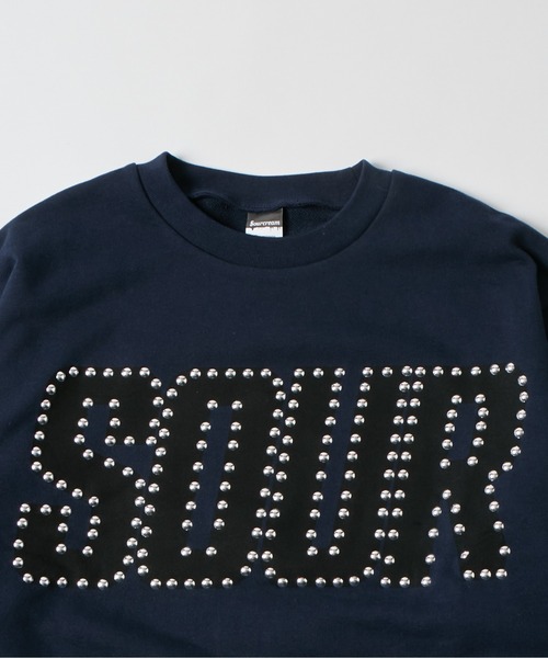 Sourcream（サワークリーム）の「【Sourcream】 SOURスタッズクルースウェット（スウェット・メンズ・ホワイト/ブルー/ネイビー・SMALL/MEDIUM）」の15枚目の写真