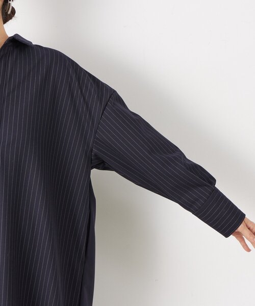 LIVETART（リヴェタート）の「《LIVETART》後ろ比翼ワンピース（ワンピース・レディース・ブラック/ネイビー・FREE）」の8枚目の写真