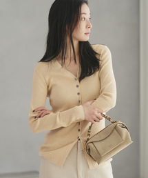 plage | 《追加》floche rib カーディガン(カーディガン/ボレロ)