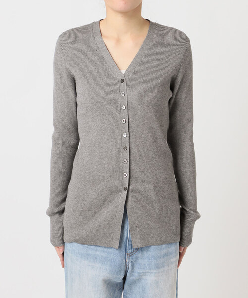 plage（プラージュ）の「《追加》floche rib カーディガン（カーディガン/ボレロ・レディース・チャコールグレー/アイボリー・FREE）」の16枚目の写真