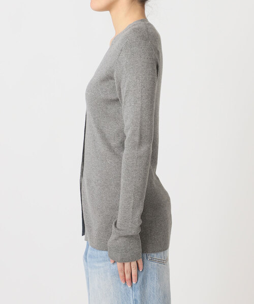 plage（プラージュ）の「《追加》floche rib カーディガン（カーディガン/ボレロ・レディース・チャコールグレー/アイボリー・FREE）」の17枚目の写真