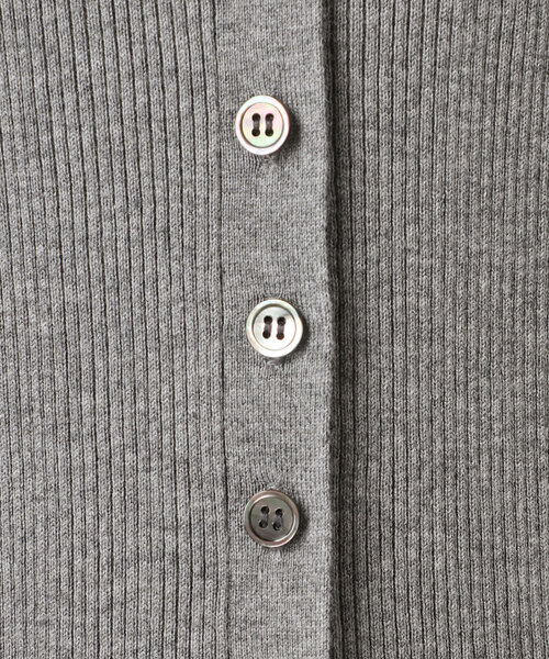 plage（プラージュ）の「《追加》floche rib カーディガン（カーディガン/ボレロ・レディース・チャコールグレー/アイボリー・FREE）」の22枚目の写真