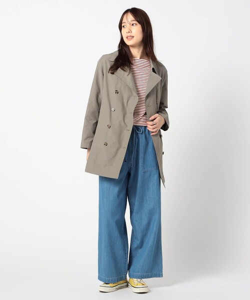 Grand PARK（グランドパーク）の「ミディ丈 ベーシックトレンチコート（トレンチコート・レディース・カーキ/ベージュ/ネイビー・M/L）」の5枚目の写真