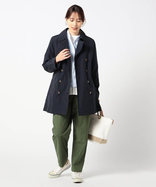 Grand PARK（グランドパーク）の「ミディ丈 ベーシックトレンチコート（トレンチコート・レディース・カーキ/ベージュ/ネイビー・M/L）」の6枚目の写真